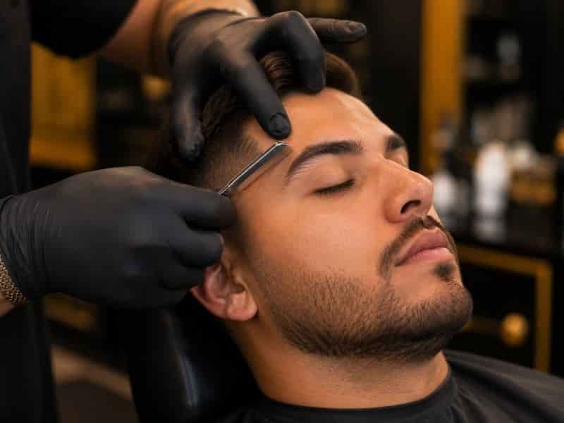 Perfilado de cejas para hombre en Coacalco